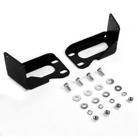Auto Dynasty Compatible with Ford F250-F550 Super Duty 3 inches Black Bumper Push Bull Bar - Skid Plate - Relocation Kit