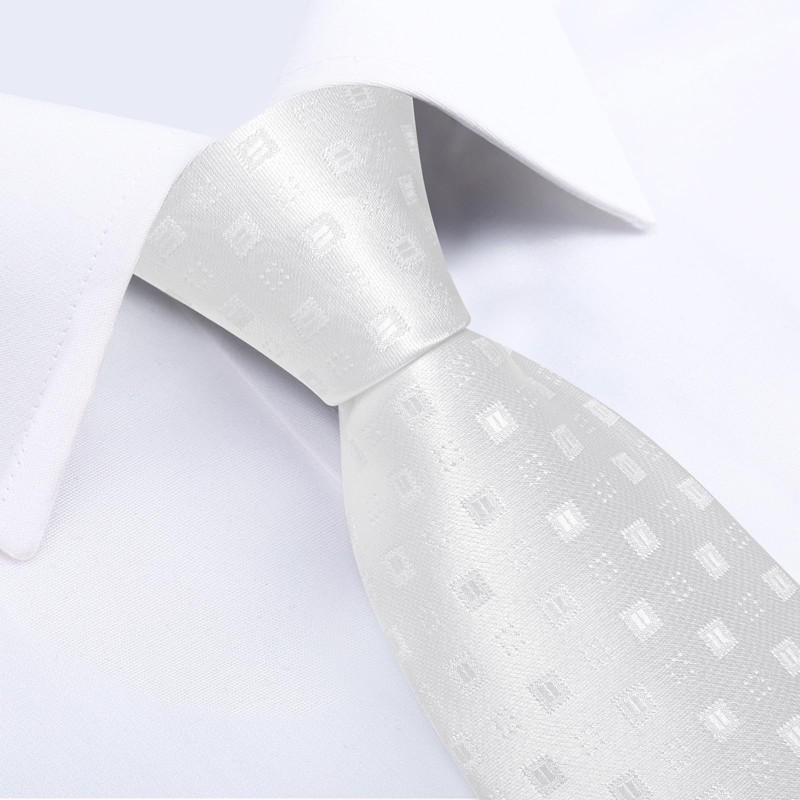 DiBanGu Silk Necktie, Wedding, Pocket Square, Tie Clip, Cufflinks Set,