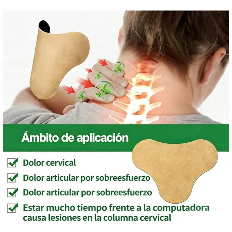 Parches Columna Cervical Verde