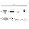 JUBEST 36“ Bifold Door Hardware, Folding Door Hardware Sliding Barn