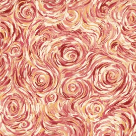 Quilting Treasures Delia Swirls Cream 100% Cotton Fabric by The Yard