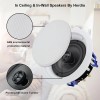 Herdio 5.25" 300W Home Store In Ceiling Speakers+In Wall Bluetooth