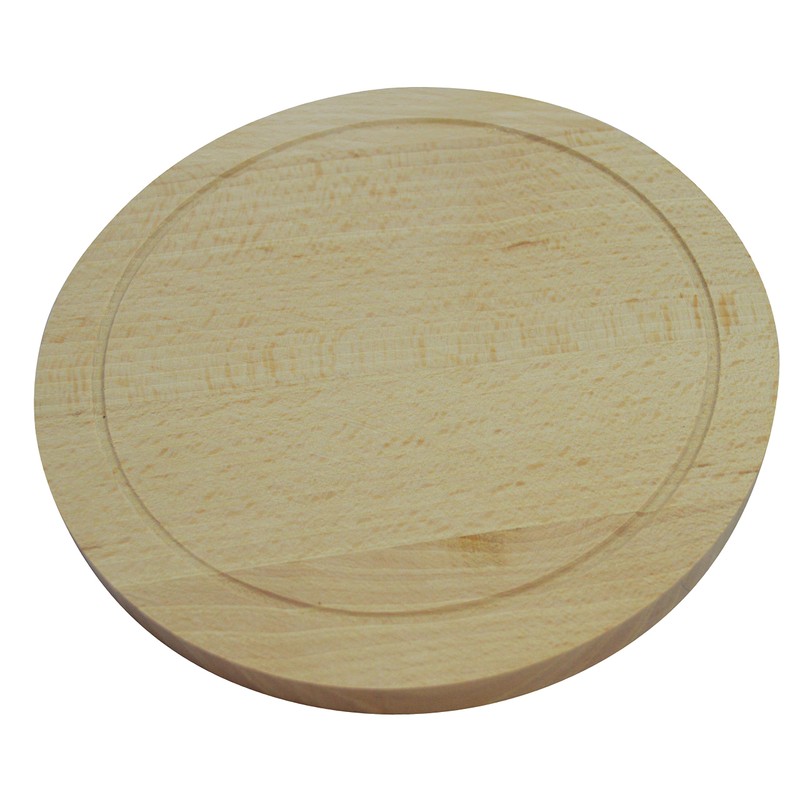 Circular wooden cutting chopping board 10 inch 25 cm kitchen
