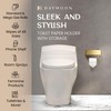 Day Moon™ Brushed Gold Toilet Paper Holder with Shelf, Wipe