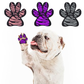 SCENEREAL Dog Paw Protector Anti-Slip Grips to Keeps Dogs from Slipping On Hardwood Floors, Best for Summer Hot Pavement, Dog Shoes Booties Socks Replacemen M 48 Pieces