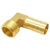 Joywayus Brass Garden Hose Fitting 90 Degree Elbow 3/4" Barb