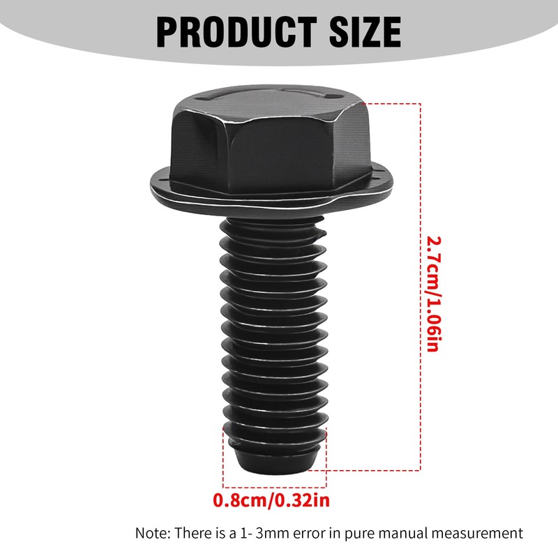2 Pcs 145344-01 Miter Saw Blade Bolt, Replacement for DeWalt