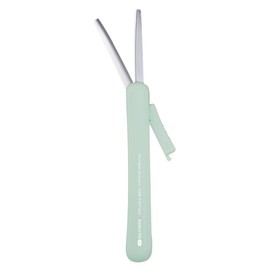 KOKUYO KME-PSPT320LG Scissors Compact Portable Scissors ME Titanium Glueless Blade Fragile Mint