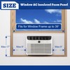 Wintcomfort Window Air Conditioner Insulated Foam Panels with Aluminum Foil,