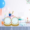 50PCS Blue Striped Paper Plates and Napkins Party Supplies, 7