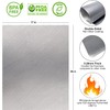 Oven Liners for Bottom of Oven Silver (2-pack) Bundled with