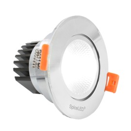 SpiceLED DownLED-6 recessed LED spotlight, 6 W, neutral white, 230 V, high-power LED ceiling spotlight, dimmable