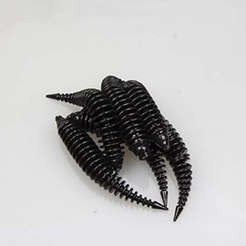 FTM Omura Baits Hero Banana Rubber Bait, Length / Package Contents: 5 cm / 6 Pieces, Colour: Black