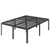 Lutown-Teen 22 Inch High Full Size Bed Frame with Rounded