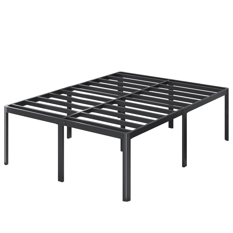 Lutown-Teen 22 Inch High Full Size Bed Frame with Rounded