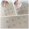 ネイルパーツ リボン ハート 120個セット 3D 立体 可愛い 蝶結び ハート型 メタル
