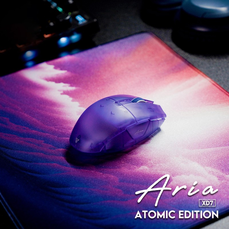 Fantech Aria XD7 Atomic Wireless Gaming Mouse, Tri-Mode Connection Pixart