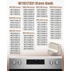 W11517331 Stove Knobs Fit for Whirlpool W10850027 W11117415 W11458840 WFE770H0FZ0