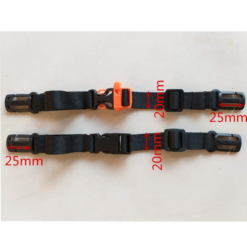 HDHYK 2 Pack Backpack Chest Strap Nylon 3/4 Inch Webbing