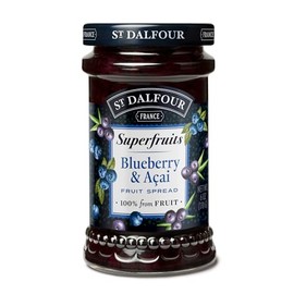 San D'Alfot Fruit Spread, Blueberry & Acai, 6.0 oz (170 g) (Sugar-free Jam)
