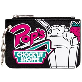 Riverdale Pop's Chock'lit Shoppe Neon Sign Purse Zipper Coin Pouch Pocket Wallet, Black