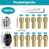 16 Piece Drill Chuck Adapter Set, Collet Set for Dremel,