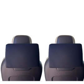 Car Console Covers Plus Made in USA Designed for Lincoln Navigator 2018-2026 Neoprene Protective Padded Cover for Rear Seat Entertainment Screen Black (2Pack)