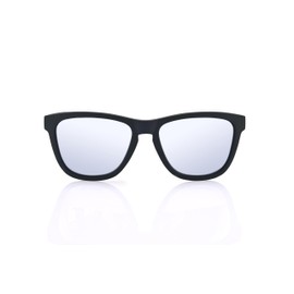 T3 Shades Classic Polarized Sunglasses, UV400 Protection, Black (Silver Lens)