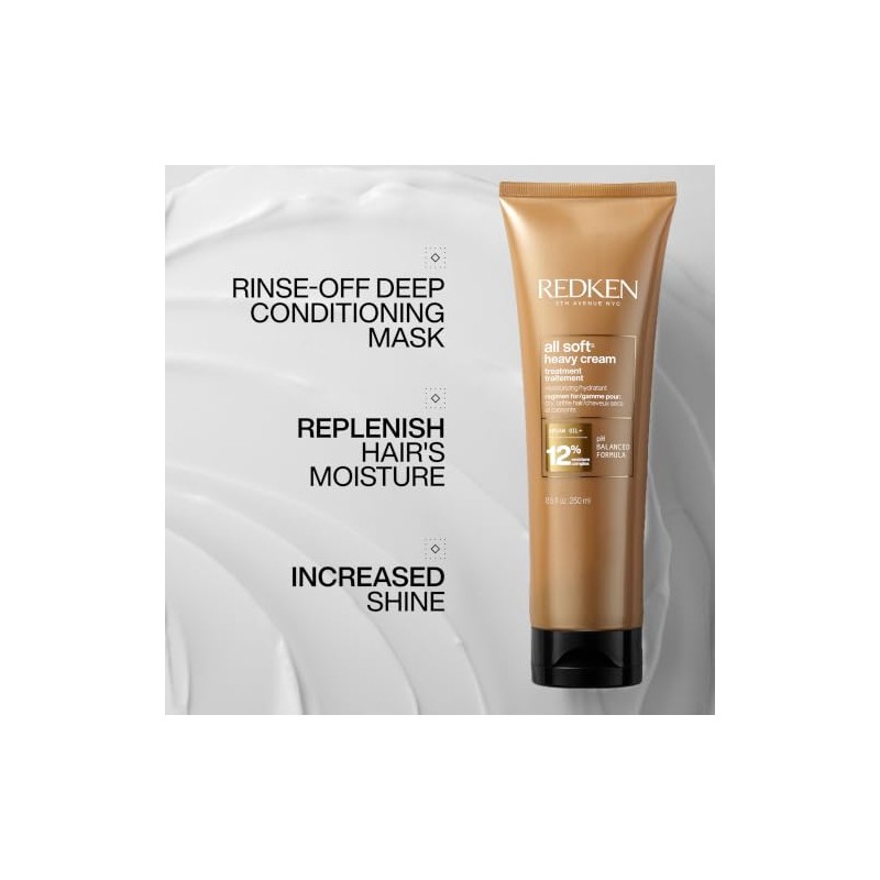 REDKEN- Mascarilla All Soft Mascarilla concentrada para cabello seco y