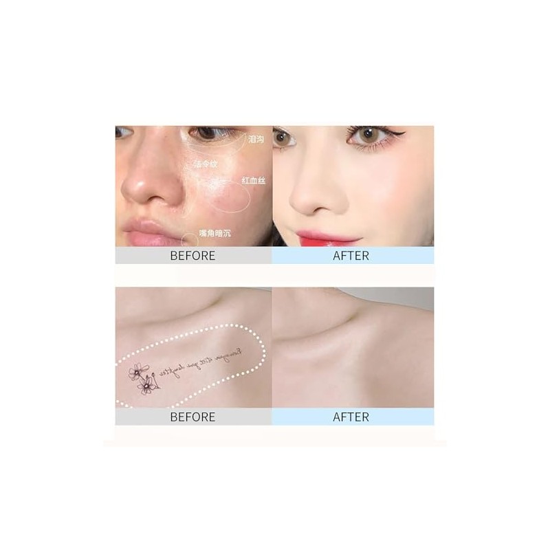 Corrector Líquido para Ojos con Doble Acción, Diseñado Específicamente para