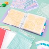 111PCS/Sets 6"x6" Cookie Stencil Storage Binder, Die Cuts and Stamps