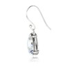 Teardrop Crystal Dangle Earrings Nickel-Free 925 Sterling Silver, Hypoallergenic, Clear
