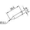 ersa 0102PDLF01 0102 Permanent Pencil tip Straight 0.1 mm Diameter