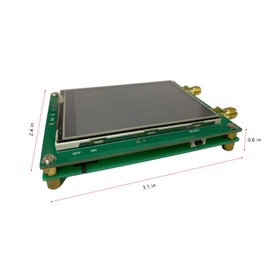 Upgraded MAX2870 RF Signal Generator Source 23~6000 MHz High Precision Frequency 2.8 Inch Touching Screen Single Point Sweep Mode Data Cable SMA Female Counter-Control