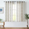jinchan Boho Linen Blend Curtains Beige Farmhouse Curtains 63 Inches