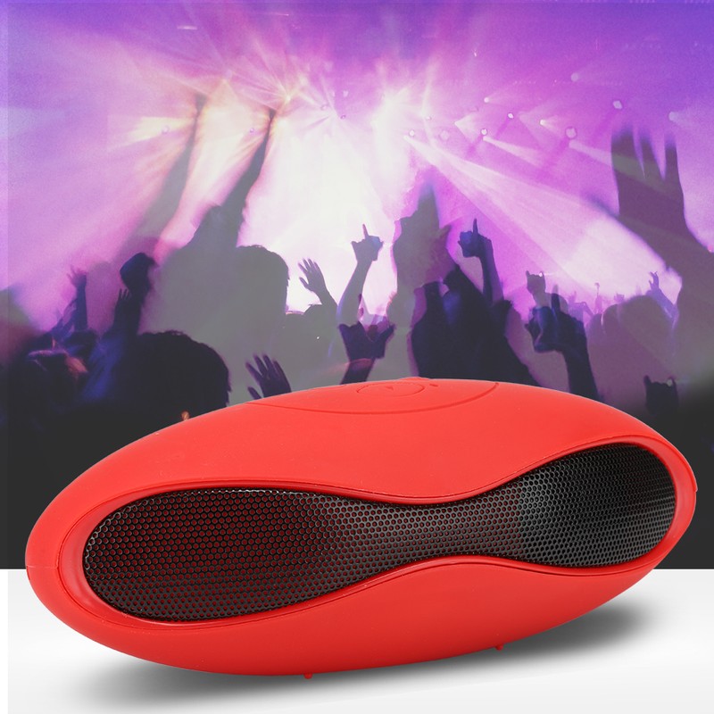 Cool Streamlined Oval Shaped Subwoofer Bluetooth Speaker with FM Function