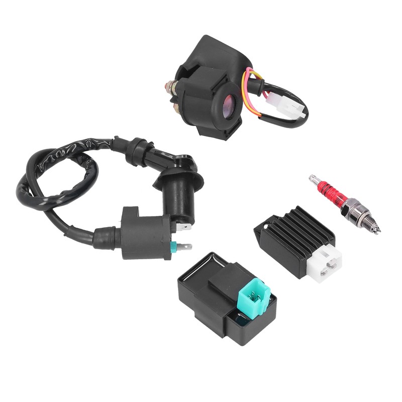 5Pin CDI Module Ignition Coil Solenoid Relay Voltage Regulator Set