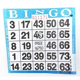 Punch-out Bingo Cards (250 Per Pack)