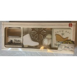 HORIZON Group 3 Packs Winter Christmas Holiday Decor Sets Skate Tree NEW (133)