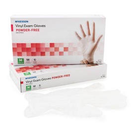 McKesson Confiderm Vinyl Exam Gloves - 50 Per Box
