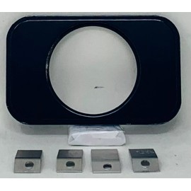 Dolphin Gauges 1937 1938 Chevy Car 2 1/16 Clock Adapter Glove Box Insert Powder Coated