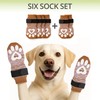 Non-Slip Dog Socks for Hardwood Floors - 6-Pack | Anti-Slip