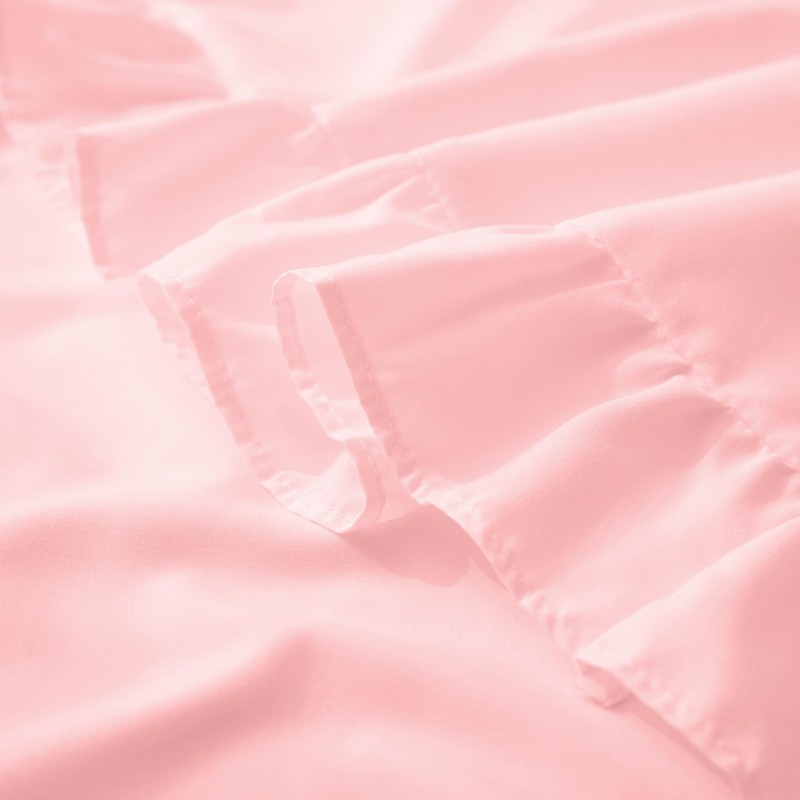 KKJIAF Ruffle Pillow Cases Queen Size Set of 2, Ruffled