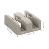 TEHAUX 4pcs Sliding Shower Door Bottom Guides Durable Shower Swing
