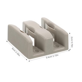 TEHAUX 4pcs Sliding Shower Door Bottom Guides Durable Shower Swing Stoppers for Glass Doors Secure Fixation Easy Installation Smooth Sliding for Bathroom Use