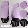 Ptenzor Adjustable Light Purple Weightlifting Wrist Straps, Cowhide & Neoprene