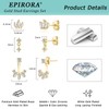 EPIRORA Gold Earrings for Women, 3 Pairs 14K Gold Plated