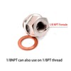 Sensor Adapter, M18 X 1.5 to 1/8 NPT Thread Exhaust
