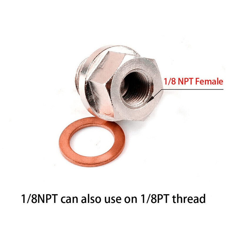 Sensor Adapter, M18 X 1.5 to 1/8 NPT Thread Exhaust
