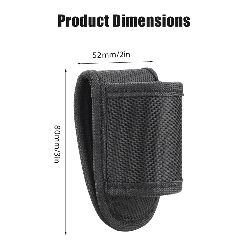 Flashlight Holster for Duty Belt, Open Top D Cell Compact